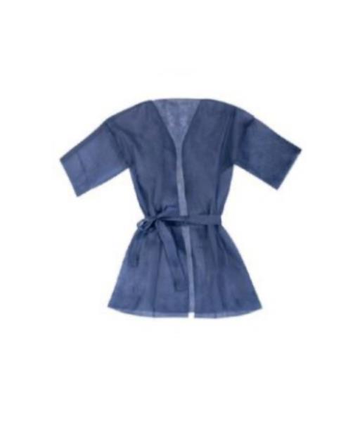 Air Clean Kimono Blu in TNT con cintura per parrucchieri ed estetisti