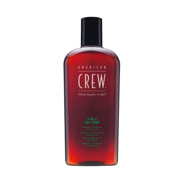 American Crew 3 in 1 450ml Tea Tree Shampoo Conditioner e Body Wash