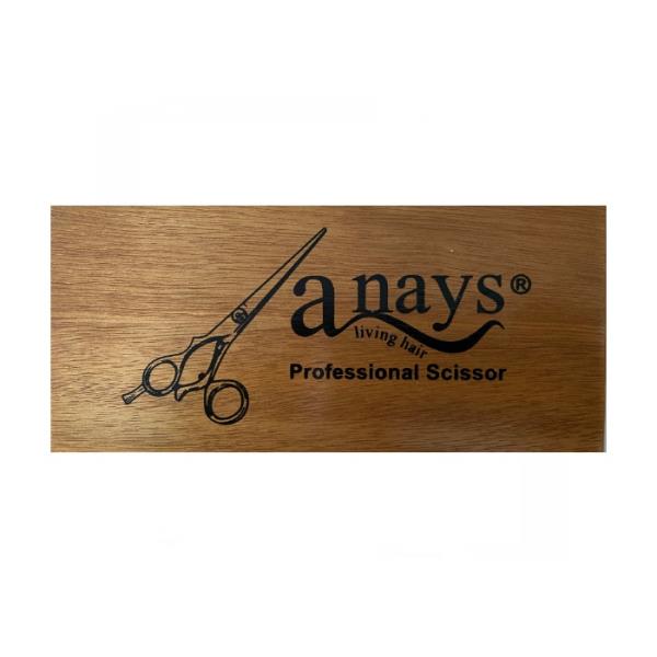 Anays custodia in legno ebony per forbici taglio da parrucchieri