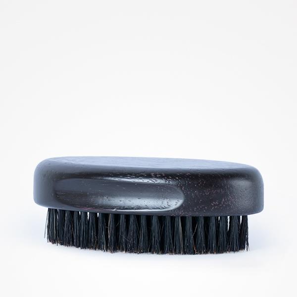 BIFUL CURVED BEAR SPAZZOLA DA BARBA NERA CON SETOLE IN CINGHIALE E NYLON