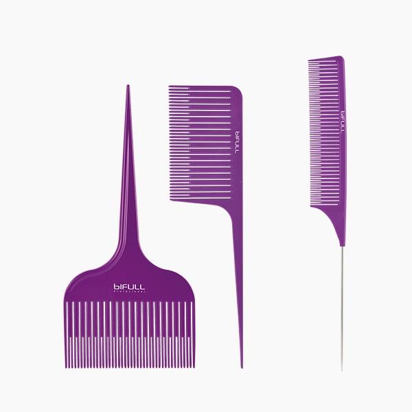 BIFULL KIT 3 PETTINI VIOLA PER BALAYAGE 