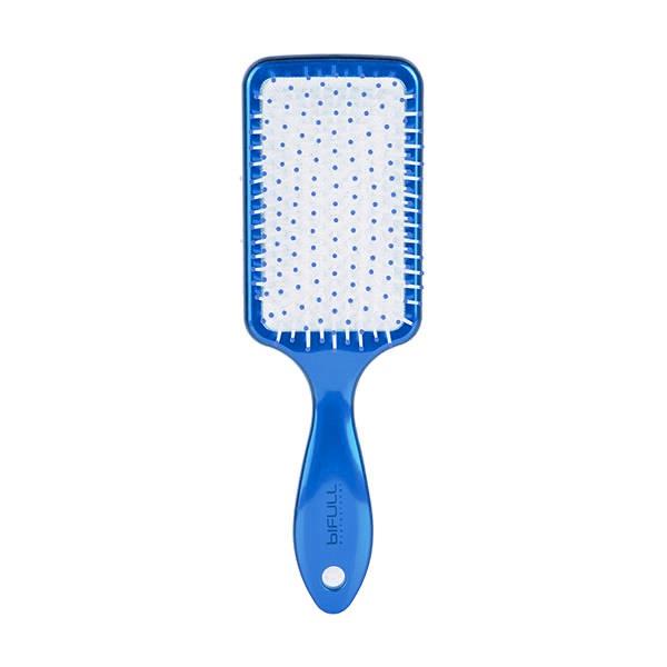 BIFULL PADDLE BRUSHES RACKET CHROME - SPAZZOLA A RACCHETTA CROMATA AZZURRO