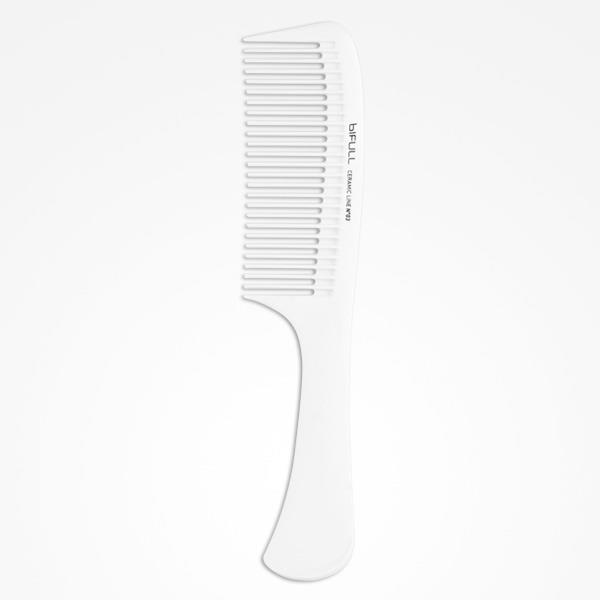 BIFULL PETTINE IN CERAMICA CON DENTI LARGHI E MANICO ERGONOMICO
