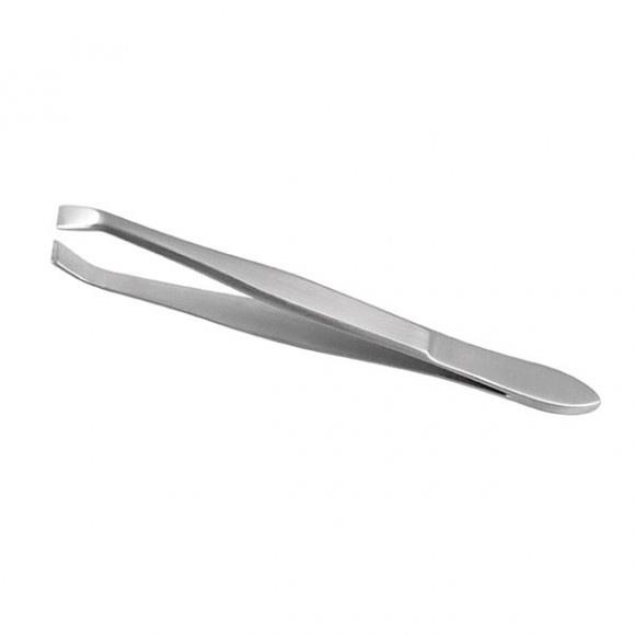 BIFULL PINZA BASE DEPILATORIA CON PUNTA CURVA SILVER TWEEZERS