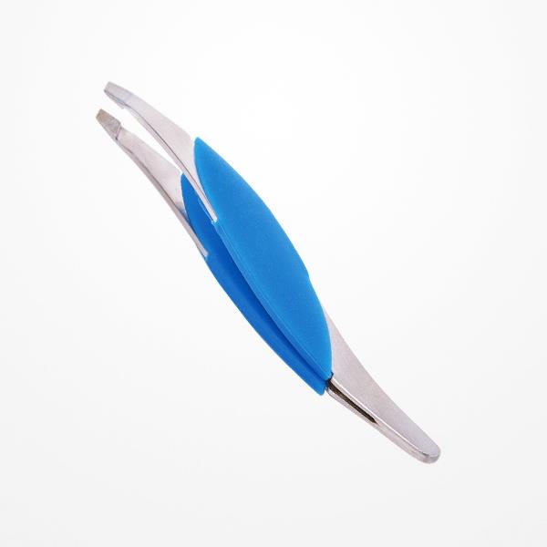 BIFULL PINZA DEPILATORIA CON PUNTA CURVA BREEZE BLUE