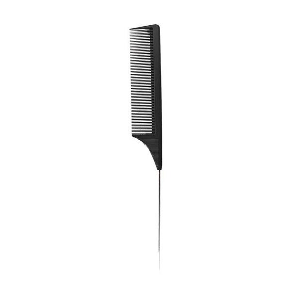 BIFULL PROFESSIONAL COMBS - PETTINE NERO A CODA DI METALLICA