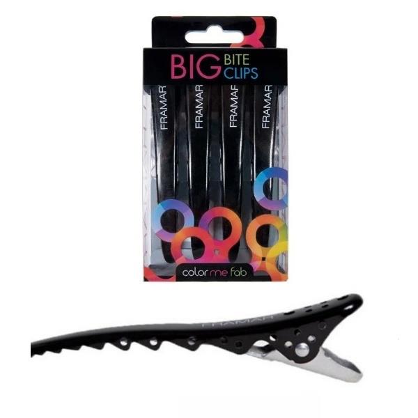 FRAMAR BIG BITE CLIPS 4pz fermacapelli con bordo seghettato