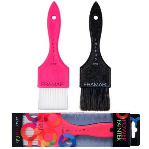 FRAMAR POWER PAINTER Rosa & Nero 2pz. pennelli colore per capelli