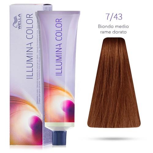 Wella Illumina Color 7/43 Biondo Medio Rame Dorato 60 ml