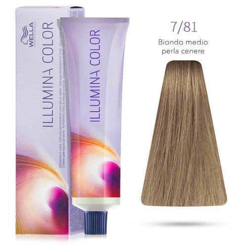 Wella Illumina Color 7/81 Biondo Medio Perla Cenere 60 ml