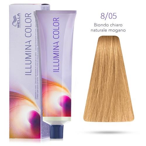 Wella Illumina Color 8/05 Biondo Chiaro Naturale Mogano 60 ml