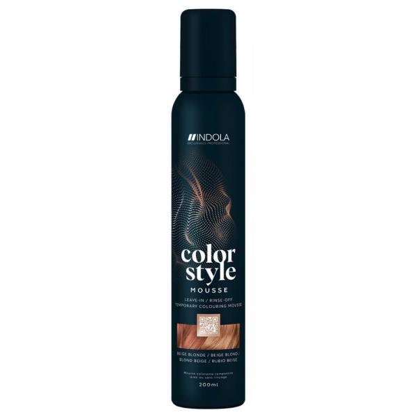 Indola Color Style Mousse Biondo Beige - 200 ml
