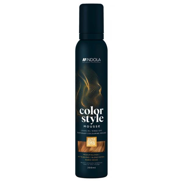 Indola Color Style Mousse Medium Blonde 200 ml Biondo medio