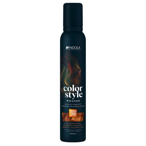 Indola Color Style Mousse Nocciola - Castano chiaro 200 ml
