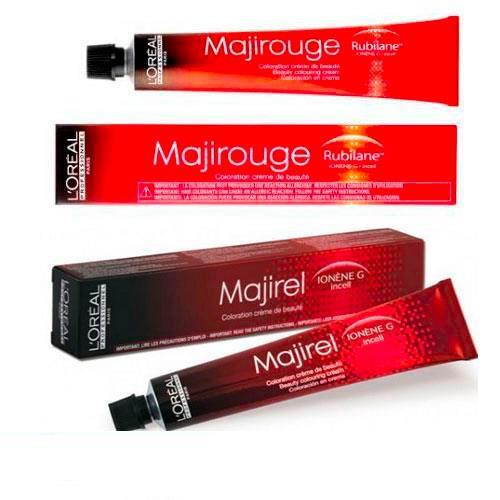 l’Orèal Majirel e Majirouge colore per capelli 50ml