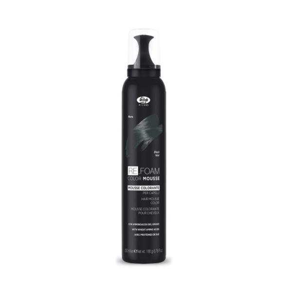 Lisap RE.FOAM Color Conditioning Mousse 200 ml - Nero 