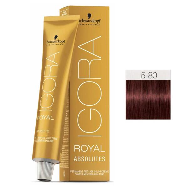 Schwarzkopf Igora Royal Absolutes 5-80 Castano Chiaro Rosso Naturale 60 ml