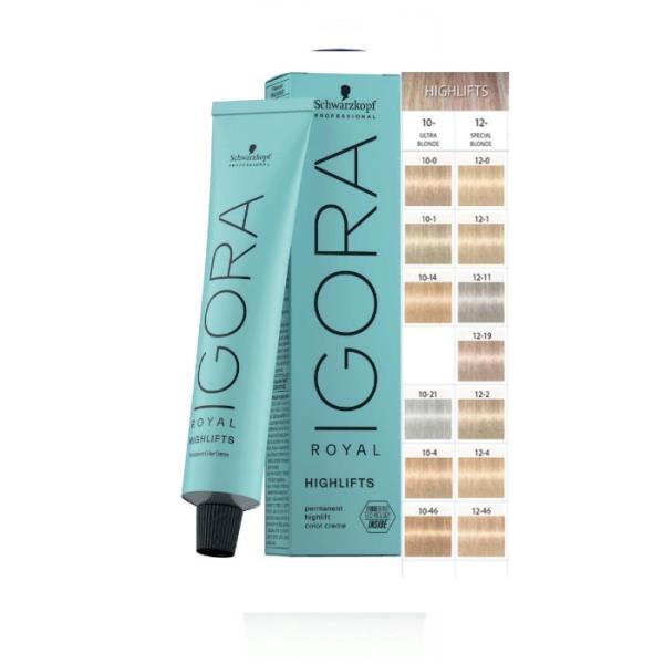 Schwarzkopf Igora Royal Highlifts 60ml 12-4 Biondo Superschiarente Beige