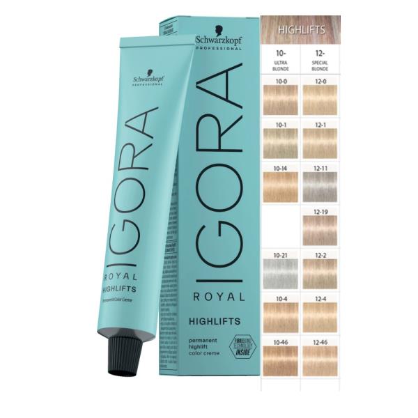 Schwarzkopf Igora Royal Highlifts 60ml 10-14 Ultra Biondo Cendrè Beige