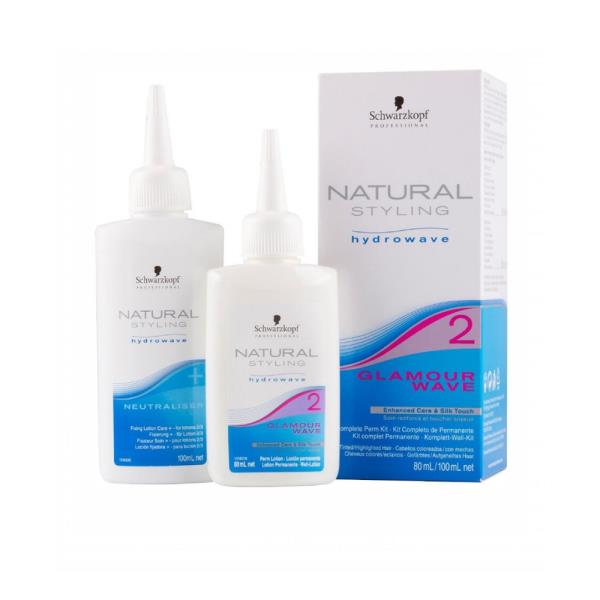 Schwarzkopf Natural Styling Kit Glamour permanente 2 per capelli colorati