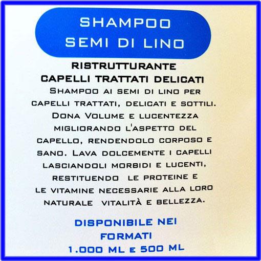 Tekno Shampoo ai Semi di Lino 500 ml per capelli trattati delicati