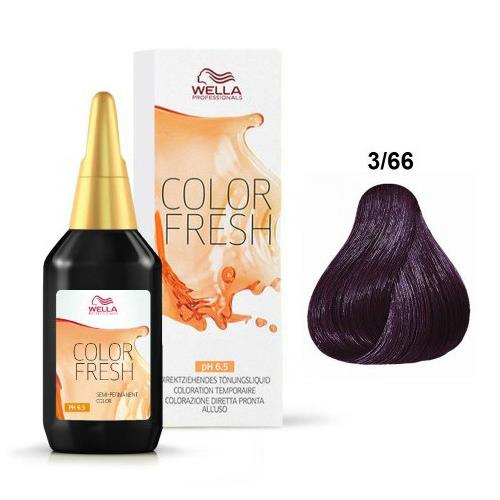 Wella Color Fresh 3/66 Castano Scuro Violetto Intenso 75 ml