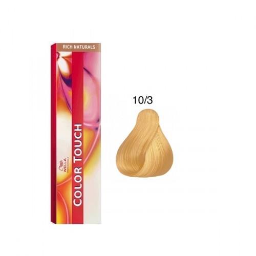 Wella Color Touch Rich 10/3 Biondo Platino Dorato 60ml