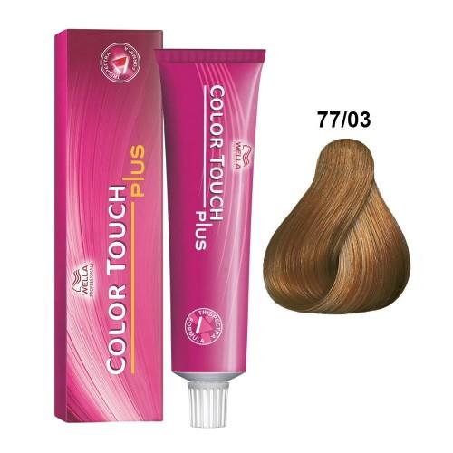 Wella Color Touch Plus 77/03 Biondo Medio Naturale Dorato 60ml