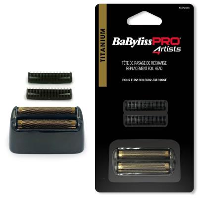 BABYLISS PRO 4ARTIST FXRF2GSE TESTINA PER SHAVER DOUBLE FOIL FXFS2GSE GUNSTEEL