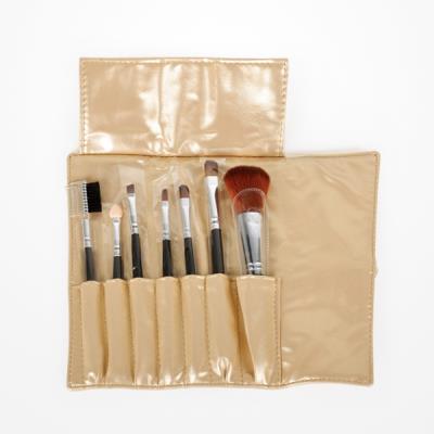 BIFULL SET ASTUCCIO 7 PENNELLI CON SETOLE SINTETICHE PER MAKE-UP TIKA PLUS ORO