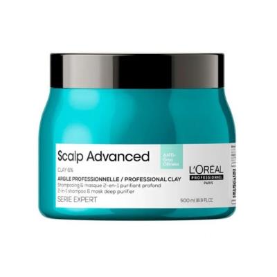 L'Oréal Scalp Advanced Anti-Oiliness 2 In 1 Deep Purifier Clay 500ml