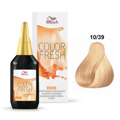 Wella Color Fresh 10/39 Biondo Platino Dorato Cendré 75 ml