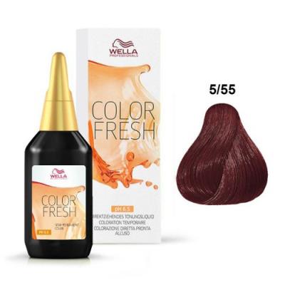 Wella Color Fresh 5/55 Castano Chiaro Mogano Intenso 75 ml