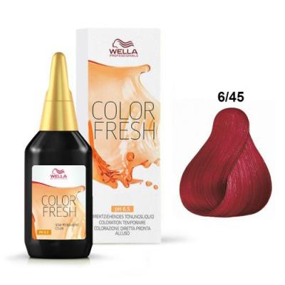 Wella Color Fresh 6/45 Biondo Scuro Rame Mogano 75 ml
