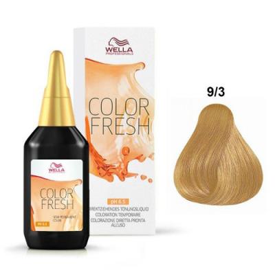 Wella Color Fresh 9/3 Biondo Chiarissimo Dorato 75 ml