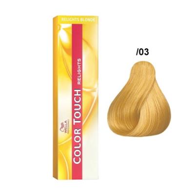 Wella Color Touch Relights Blonde 0/03 Naturale Dorato 60ml